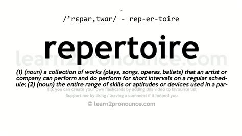 repertoire definition.